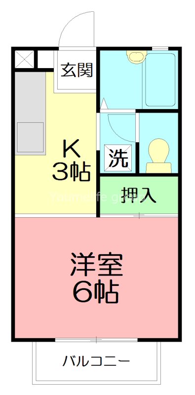 メゾンOKUTSU B 102号室 間取り