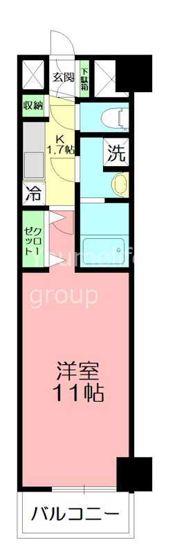 アイケー扇町 605号室 間取り
