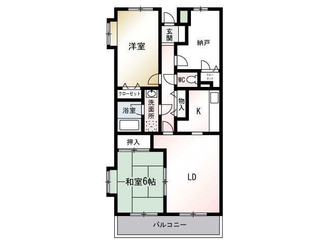 エクレール綾瀬  間取り