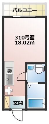 ＢＡＣＥ上和田 310号室 間取り