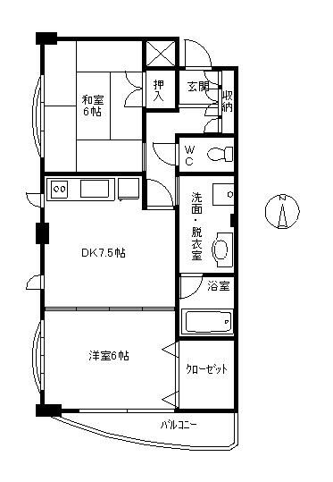ア・ルーフ湘南 201号室 間取り