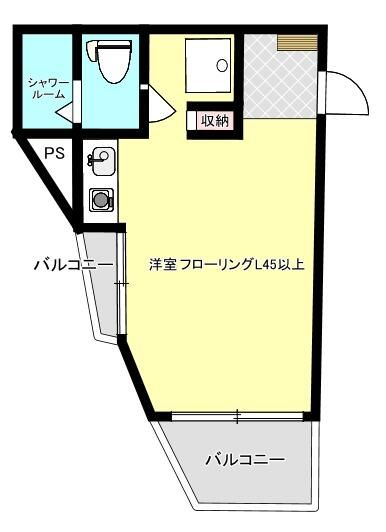 ポケットハイツ本厚木 305号室 間取り
