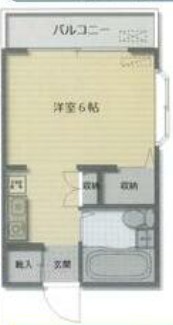 ルシャトー 104号室 間取り