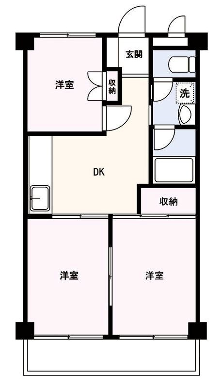 ハイツ堂山 303号室 間取り