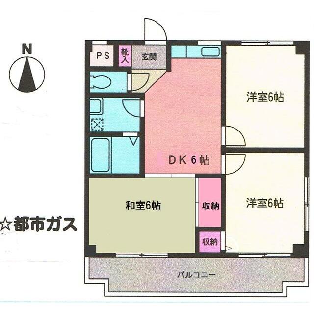 コートエクセレントA 302号室 間取り