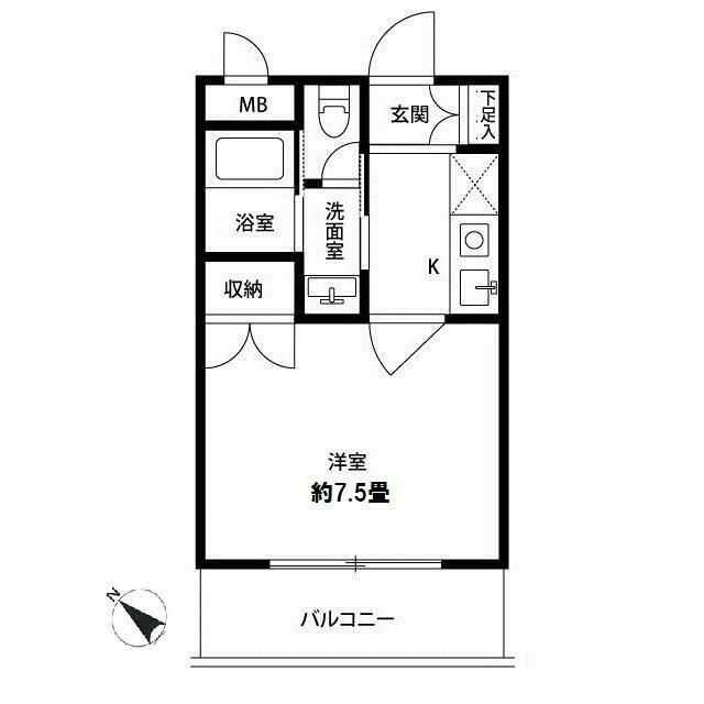 フラットＹＭ２ 313号室 間取り