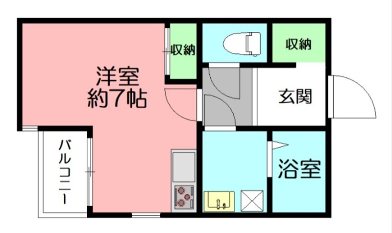 N’s ROOM 202号室 間取り