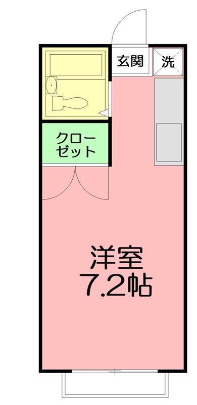 ヤマト南矢名ハウス A201号室 間取り
