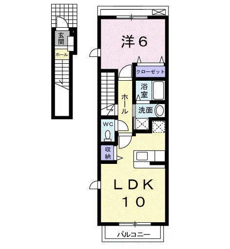 パーチェ 202号室 間取り