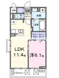 アルールⅡ 203号室 間取り