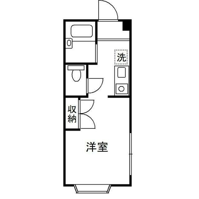 メゾン岡田 101号室 間取り