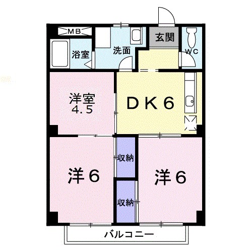 コーポＹＦ 201号室 間取り