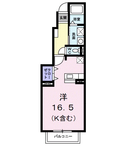 ソフィア 103号室 間取り