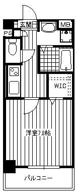 フローリッシュ湘南台 3F号室 間取り