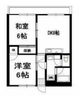 シーガルハイツ藤ヶ沢 202号室 間取り