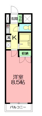 リバーサイドパレス 301号室 間取り