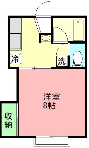 メゾンソレイユ 2A号室 間取り
