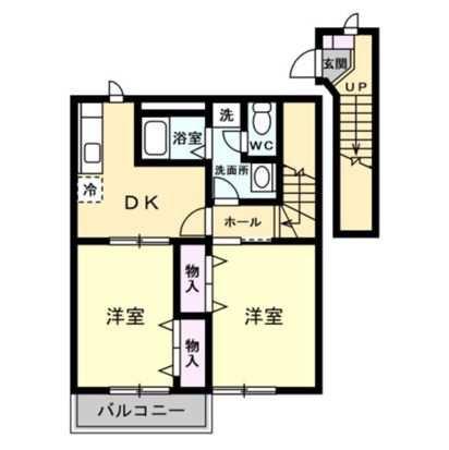 ノーブルパレス A203号室 間取り