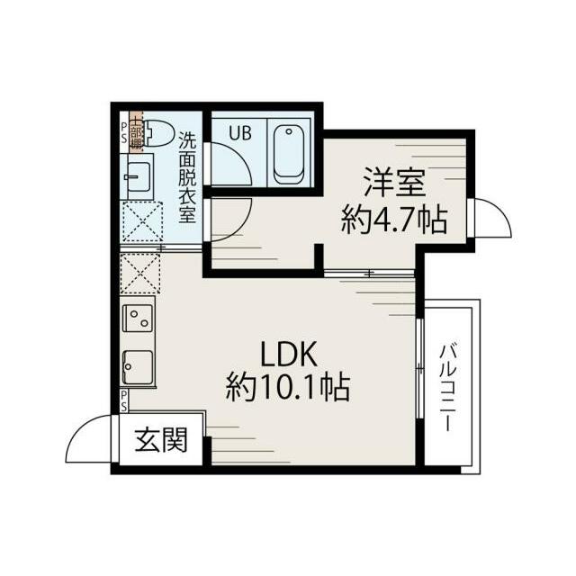 202号室 間取り