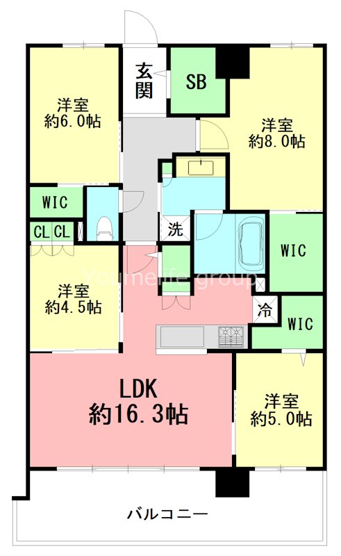 エクセレントシティ本厚木駅前 1507号室 間取り