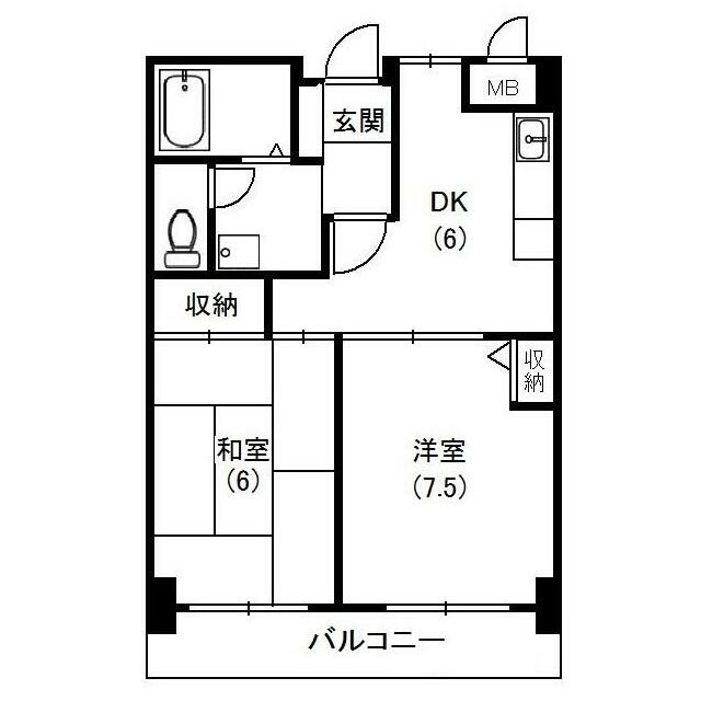 グリーンフィル 502号室 間取り