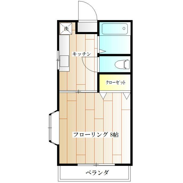 ハイツミヤⅡ 201号室 間取り