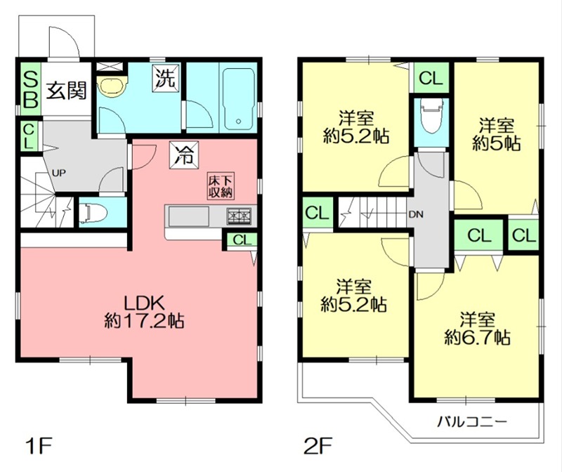 クレイドルガーデン厚木市山際第26 1号棟 間取り