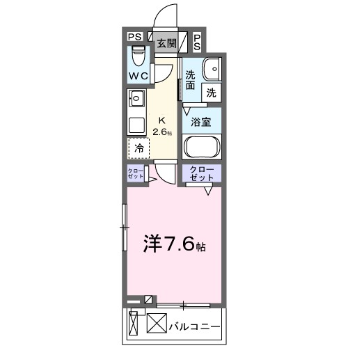 パイシーズ 303号室 間取り