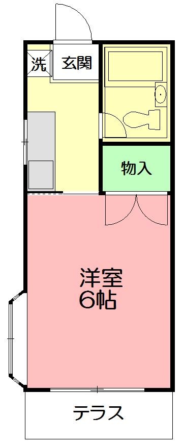 オリエントハイツ　ＮＯ．３ 201号室 間取り