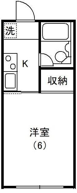 オリエントハイツ　ＮＯ．３ 105号室 間取り