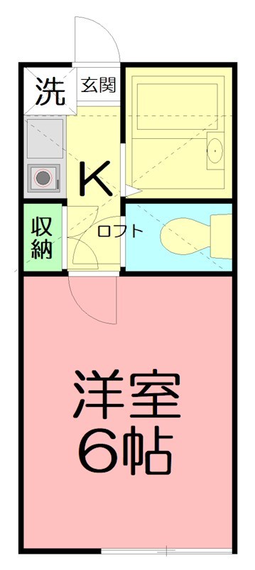 グレイスＫ 105号室 間取り