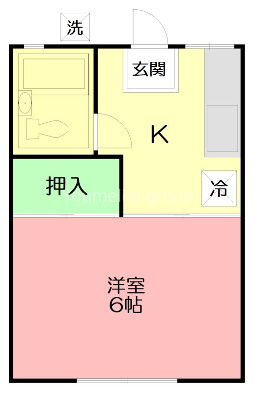メゾン松枝 202号室 間取り