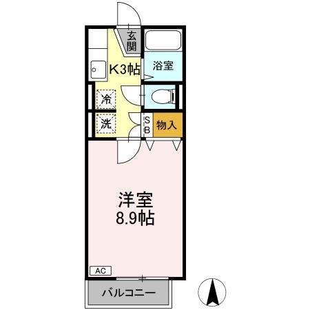 ドルフ K 205号室 間取り