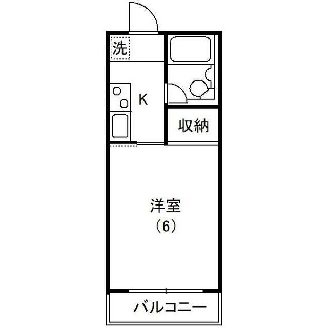 オリエントハイツ　ＮＯ．３ 208号室 間取り