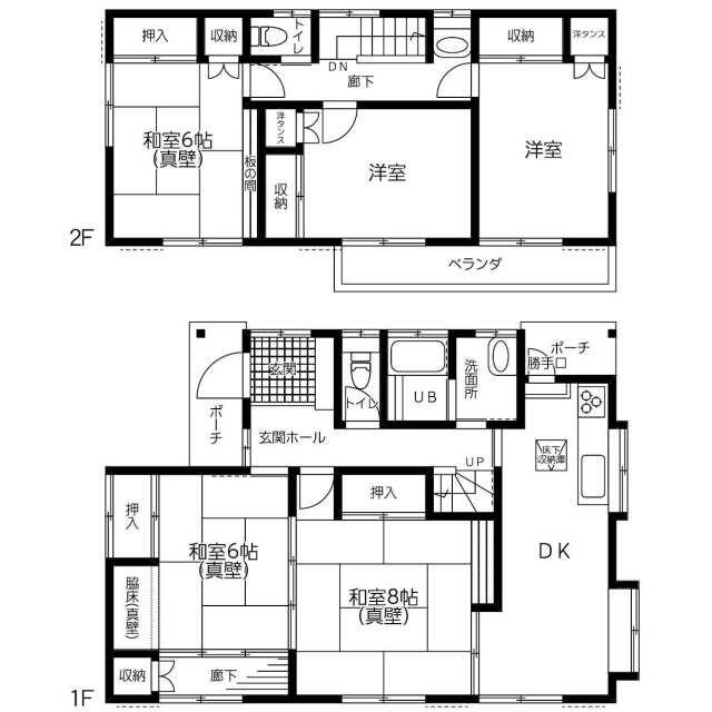 鳶尾４丁目貸家 間取り