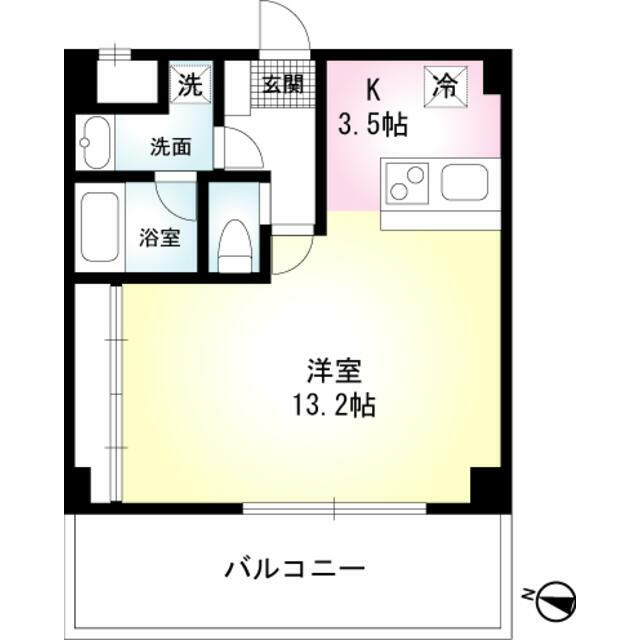 OZ-COURT 407号室 間取り