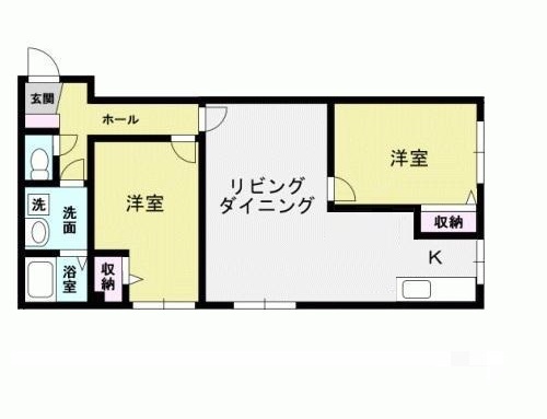 Ｗｅａｌｔｈｙ長谷 505号室 間取り