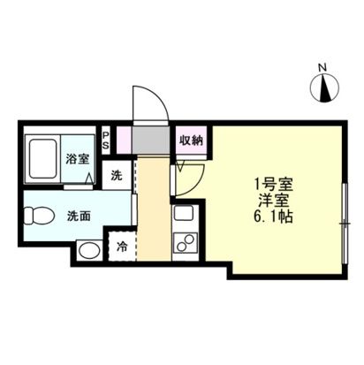 ベイルーム本厚木クレスト 301号室 間取り
