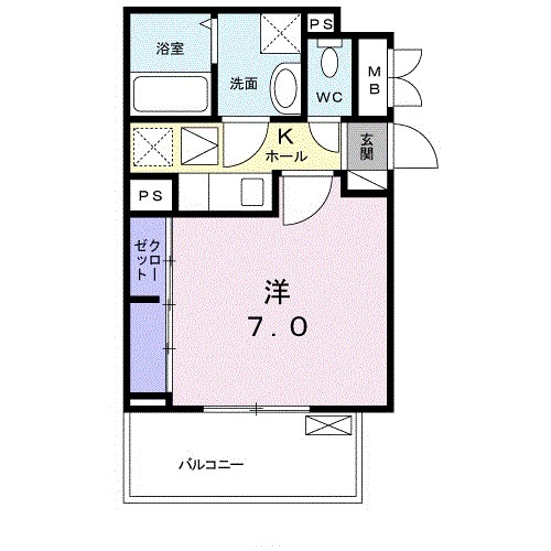 ラピス　ブラオ 101号室 間取り