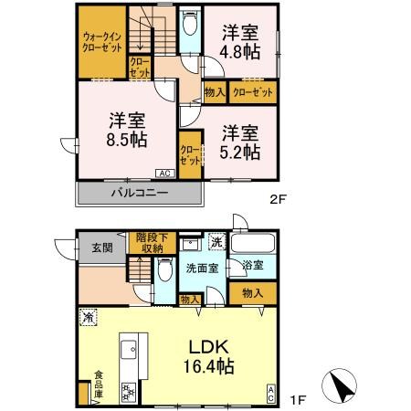 メゾン妻田 A 間取り