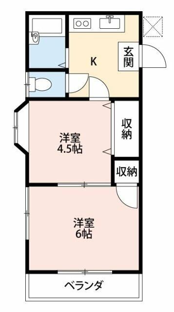 本厚木Solamachi IIDA5 206号室 間取り