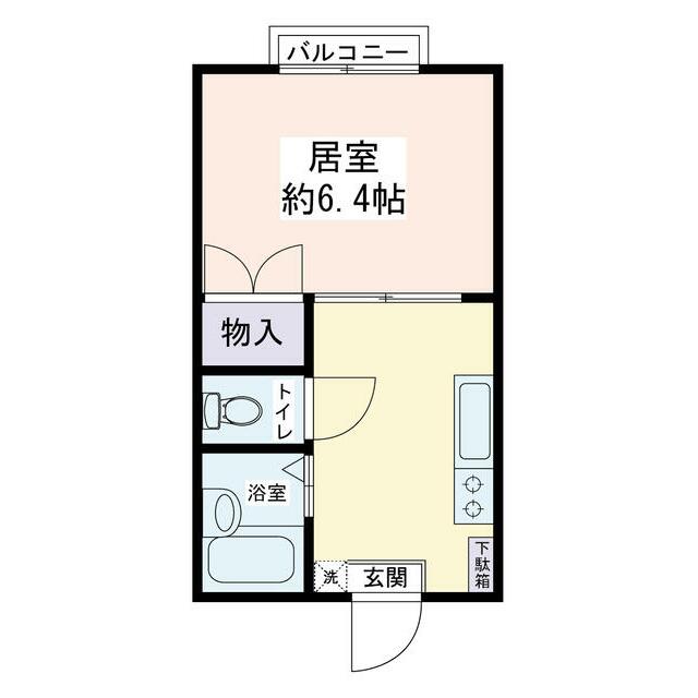 コーポFUDA 102号室 間取り