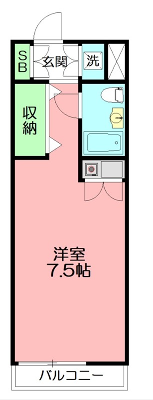 ルネッサ 201号室 間取り