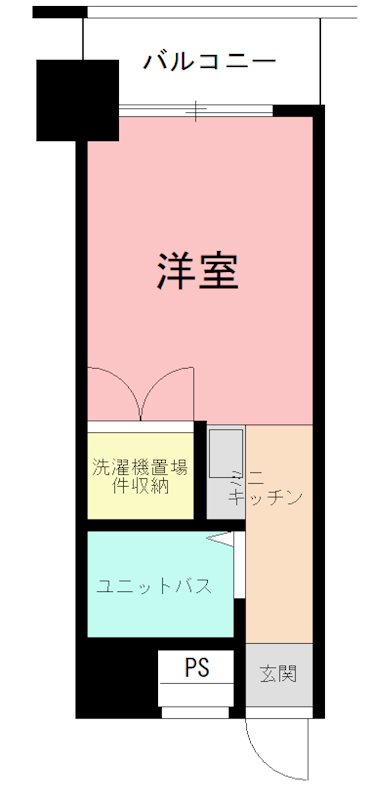 アメニティ旭 205号室 間取り