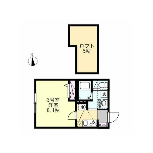 ベイルーム本厚木旭町 303号室 間取り