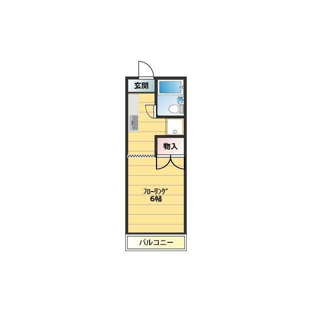 三沢ハイツ 205号室 間取り