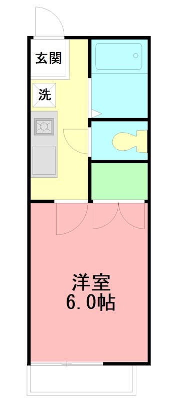 旭ハイツ 201号室 間取り