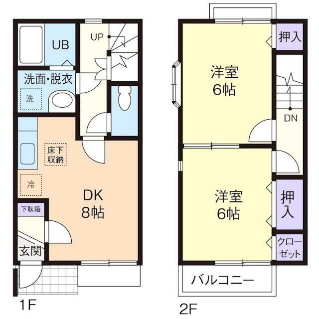 LIGHT HILLS Ⅲ 102号室 間取り
