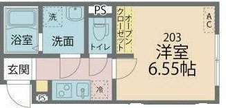 カインドネス厚木旭町Ⅱ 203号室 間取り
