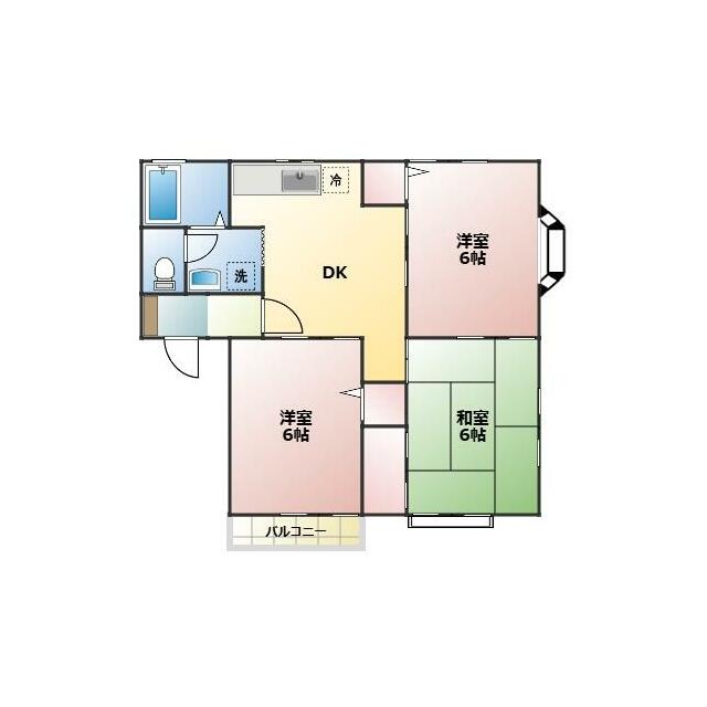 第３スカイハイツ 202号室 間取り